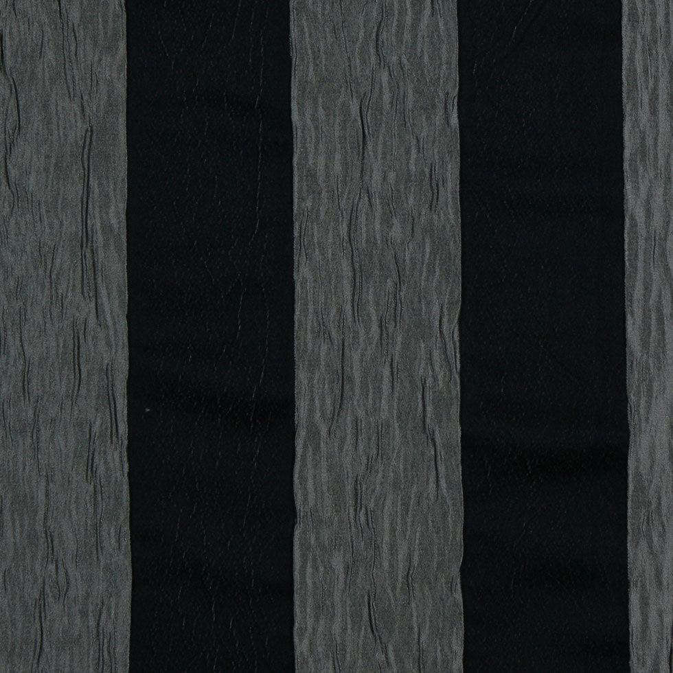 Silver/Black Stripes Woven Detail