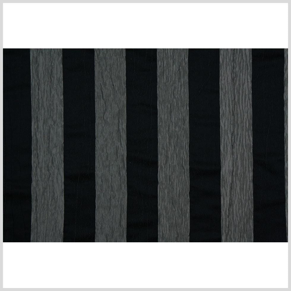 Silver/Black Stripes Woven Full