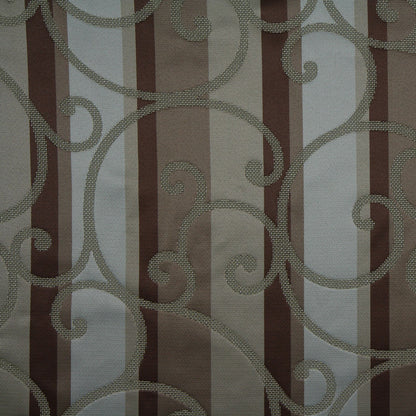 Chocolate/Beige/Taupe/Light Gray Swirls Woven