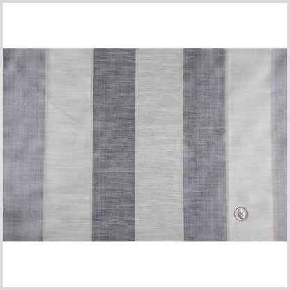 Ivory/Black Stripes Woven Full