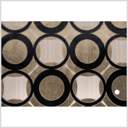 Black/Gray Geometric Chenille Full
