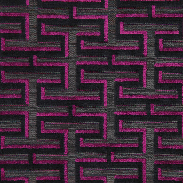 Zwart Cardinal Square Geometric Velvet