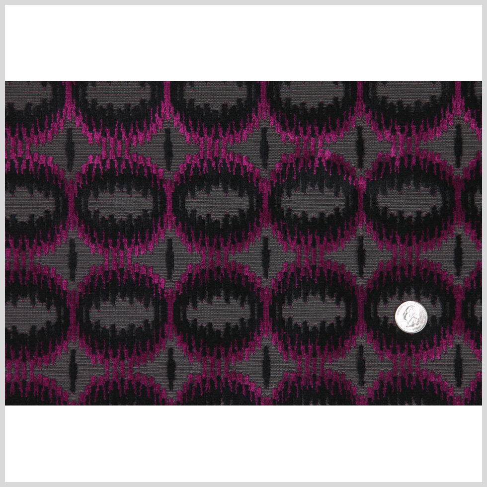 Zwart Cardinal Round Geometric Velvet Full