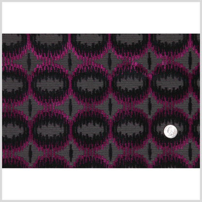 Zwart Cardinal Round Geometric Velvet Full