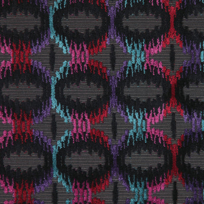Zwart/Multi 6489 Geometric Velvet