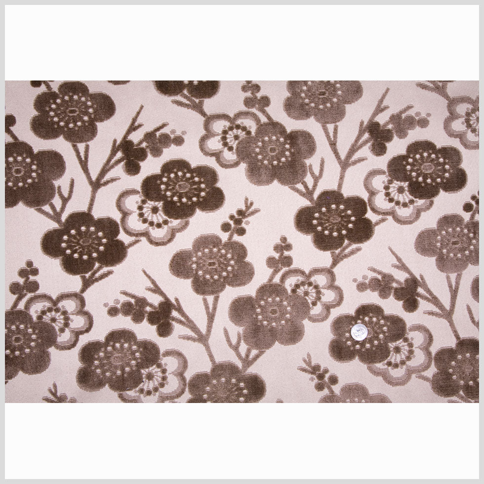 Chocolate/Beige Floral Chenille Full