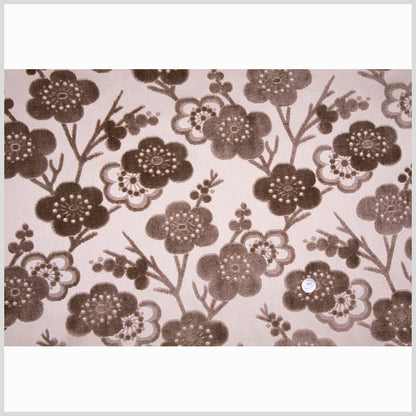 Chocolate/Beige Floral Chenille Full