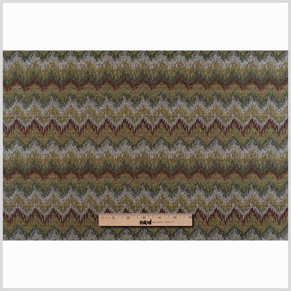 Chocolate/Black-Brown/Moss/Ivory/Victorian Gold Zig Zag Woven Full