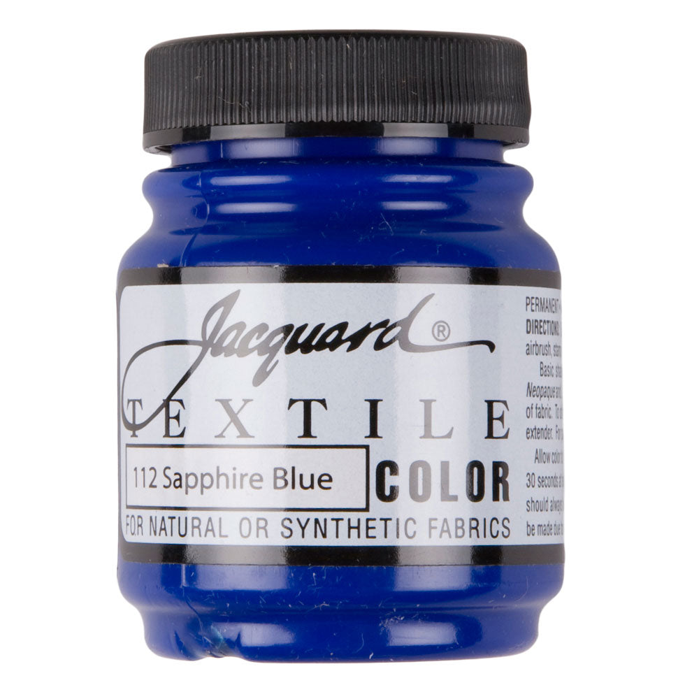 Jacquard Textile Color Fabric Paint - 112 Sapphire Blue