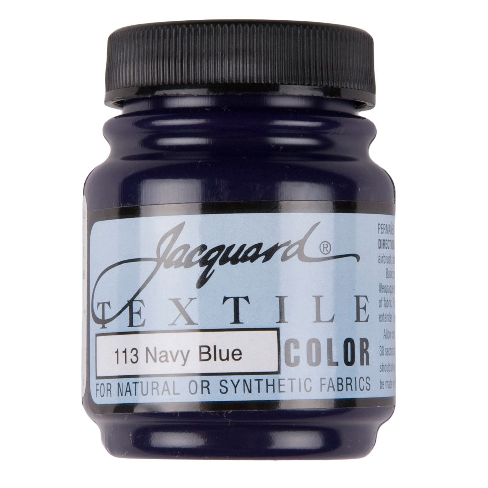 Jacquard Textile Color Fabric Paint - 113 Navy Blue