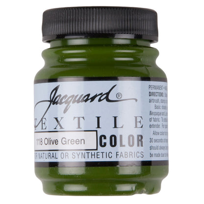 Jacquard Textile Color Fabric Paint - 118 Olive Green
