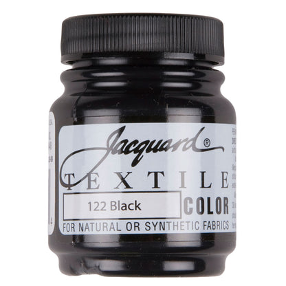 Jacquard Textile Color Fabric Paint - 122 Black