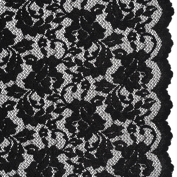 template--25877876670537__feature_collection_list_horizontal_tmckr6-Stretch Raschel Lace with Finished Scalloped Edges - Luminous Black Flowers, Leaves and Swirls - Crina Collection