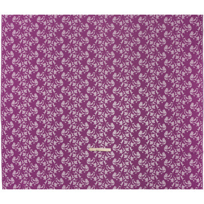 Recycled Stretch Raschel Lace with Finished Edges - Anemone Purple Dancing Lilies