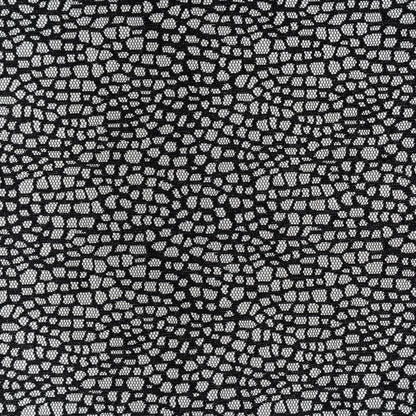 Nylon Raschel Mesh Lace - Black Bark Texture