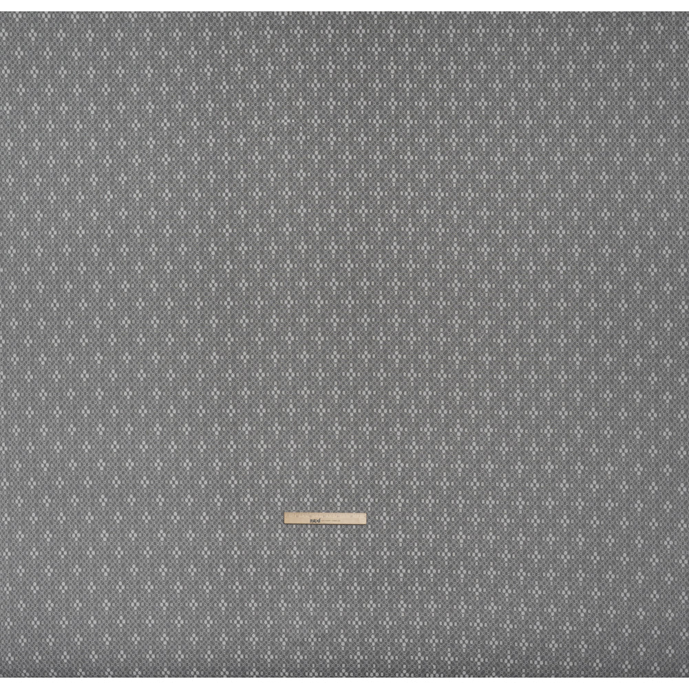 Nylon Raschel Mesh Lace - Ivory Latticework and Dots - Full