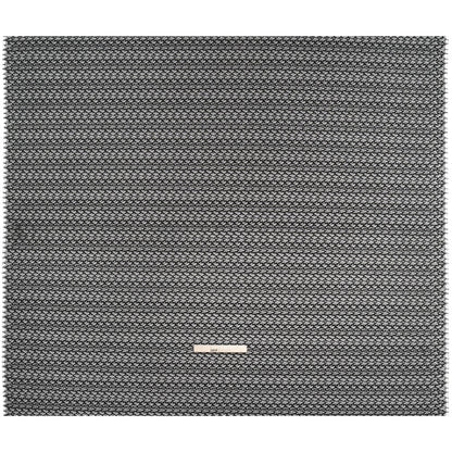Corded Lace with Finished Eyelash Edges - Black Diamond Lattice