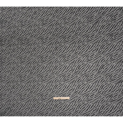 Raschel Lace Panel with Finished Edges - Black Animal Stripes