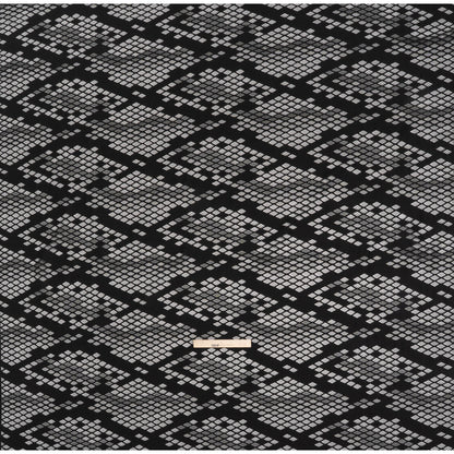 Raschel Lace with Eyelash Fringe Edges - Black Diamond Argyle