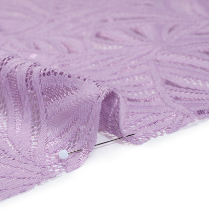 Stretch Raschel Lace with Finished Edges - Lavender Frost Flying Fans