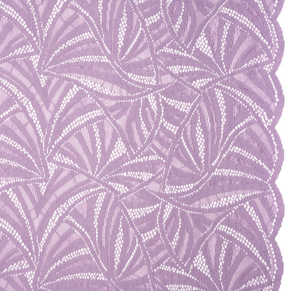 Stretch Raschel Lace with Finished Edges - Lavender Frost Flying Fans
