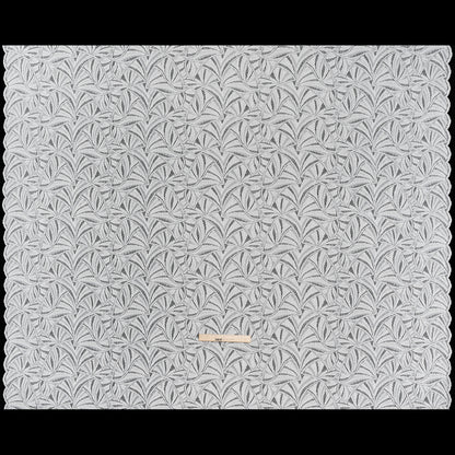 Stretch Raschel Lace with Finished Edges - Ivory Flying Fans