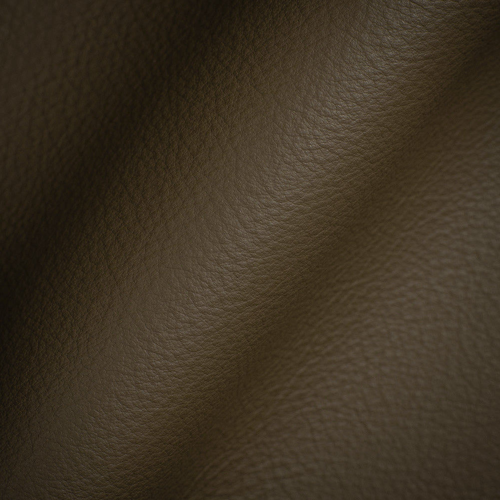 Port Italian Khaki Top Grain Performance Cow Leather Hide with Protective Finish