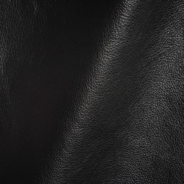 Vesper Italian Black Antique Look Top Grain Performance Cow Leather Hide with Protective Finish