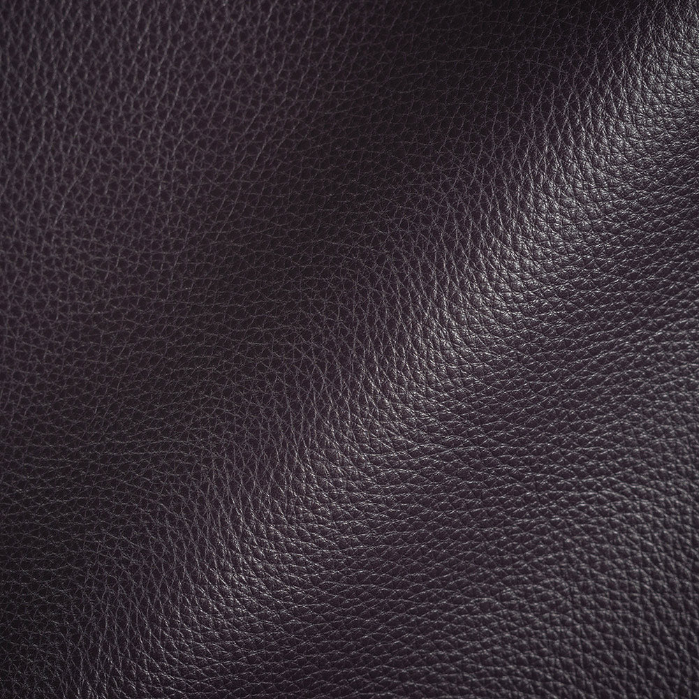 Paloma Italian Aubergine Semi-Aniline Natural Pebble Top Grain Performance Cow Leather Hide