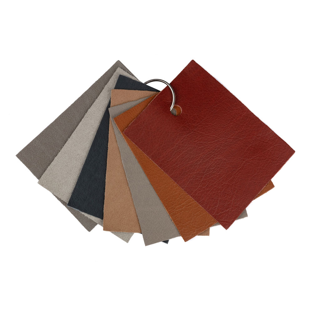 Vermouth Italian Smooth Pebble Natural Top Grain Protected Performance Cow Leather Hide Folded
