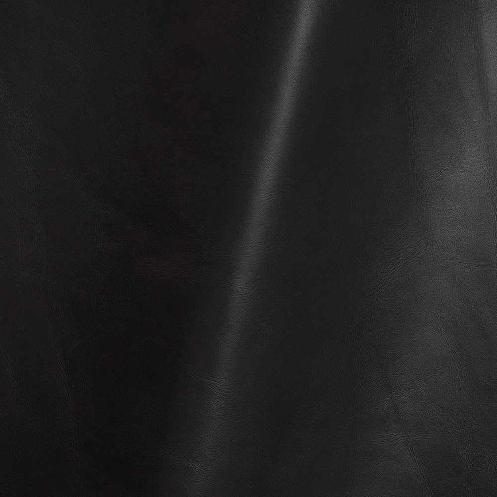 Julep Italian Black Smooth and Waxy Aniline Dyed Top Grain Cow Leather Hide