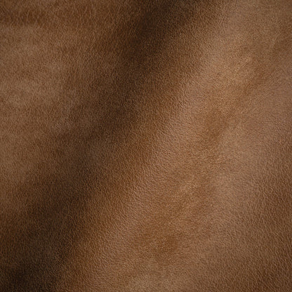 Sherry Italian Cigar Aniline Dyed Distressed Top Grain Cow Leather Hide