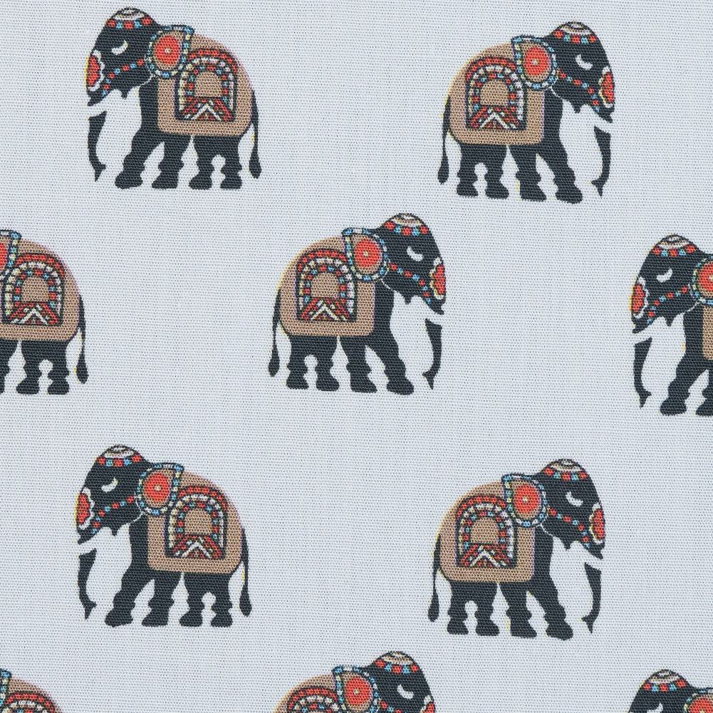 Mood Exclusive Le Cirque Charmant Elephant Printed Cotton Poplin