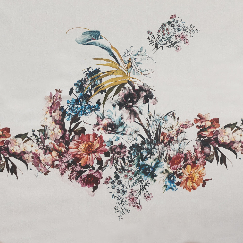 Stretch Cotton Sateen Panel - - Hera's Offering Print - Mood Exclusive Gaia Collection