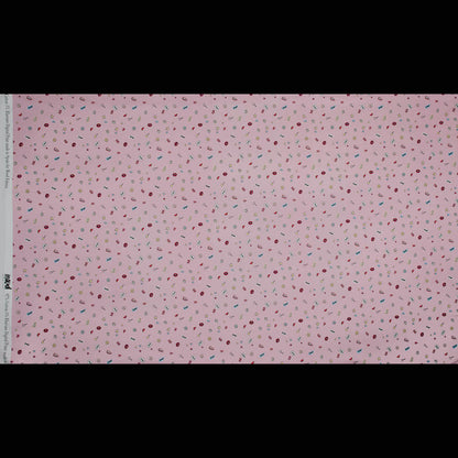 Stretch Cotton Sateen - Pink Pop Icons - Pink Candy and Combat Print - Mood Exclusive Comic Collection