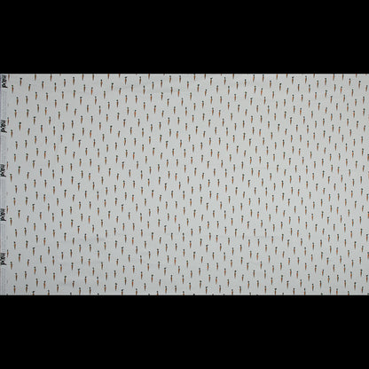 Stretch Cotton Sateen - White Carrots - Carrots of the Hamakua Coast Print - Mood Exclusive Aloha Collection