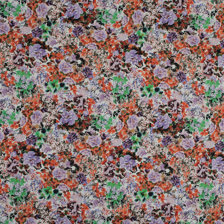 template--25130090922057__main-Stretch Cotton Sateen - Orange and Purple Floral - Wild Lantana Print - Mood Exclusive Aloha Collection