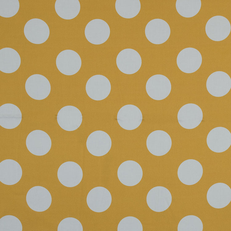 template--25130090922057__main-Stretch Cotton Sateen - Yellow Polka Dots - Mahina Dots Print - Mood Exclusive Aloha Collection