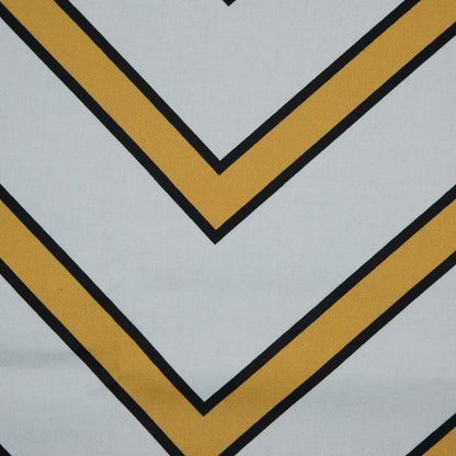 Stretch Cotton Sateen - Yellow Chevrons - Hele Zig-Zag Print - Mood Exclusive Aloha Collection
