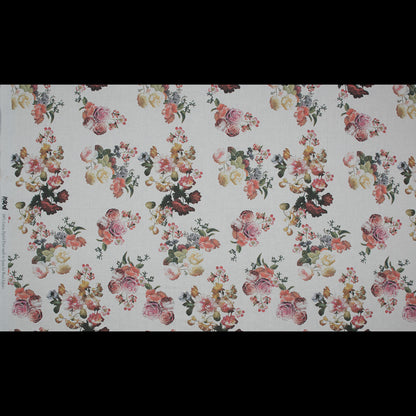 Cotton Voile - White Floral - Ishvara's Wisdom Print - Mood Exclusive Surya Collection