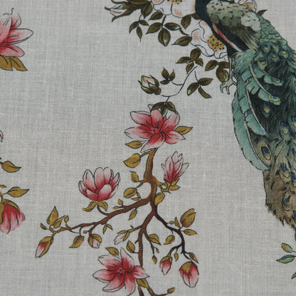 Cotton Voile - White Floral - Dignity of Enlightenment Print - Mood Exclusive Key Largo Collection