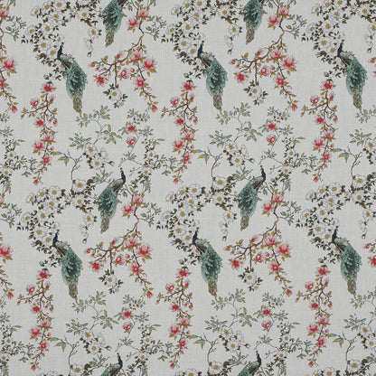 Cotton Voile - White Floral - Dignity of Enlightenment Print - Mood Exclusive Key Largo Collection