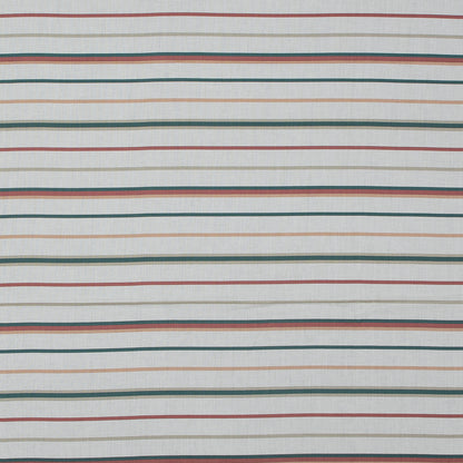 Cotton Voile - Red, Green and White Stripes - Purity of Growth Print - Mood Exclusive Key Largo Collection