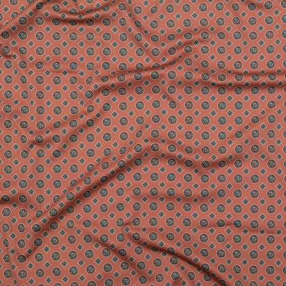Stretch Cotton Sateen - Rose Taupe Medallions - Peaceful Ease Print - Mood Exclusive Kenko Collection