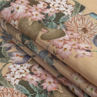 Cotton Voile - Bisque Floral - Trifling Thoughts Print - Mood Exclusive Kenko Collection