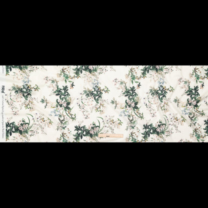 Cotton Voile - Antique White Floral - Aesthetic Matters Print - Mood Exclusive Kenko Collection