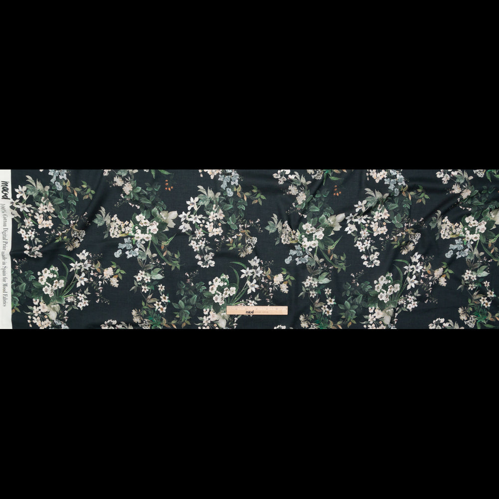 Cotton Voile - Moonless Night Floral - Aesthetic Matters Print - Mood Exclusive Kenko Collection
