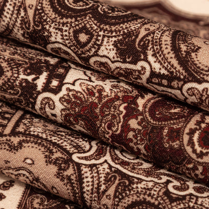 Stretch Polyester Crepe - Bandana Patchwork - Majestic Medley Print - Mood Exclusive Serengeti Collection