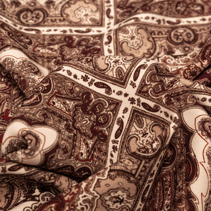 Stretch Polyester Crepe - Bandana Patchwork - Majestic Medley Print - Mood Exclusive Serengeti Collection