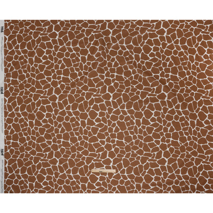 Cotton Voile - Brown Giraffe Spots - Amorphous Amalgamation Print - Mood Exclusive Serengeti Collection - Full